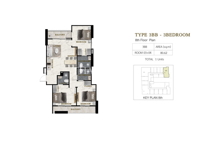 1 Bedroom-3BB
