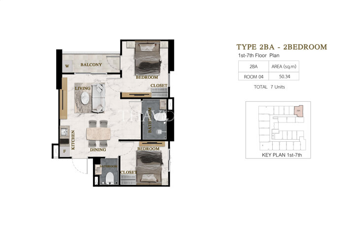 1 Bedroom-2BA