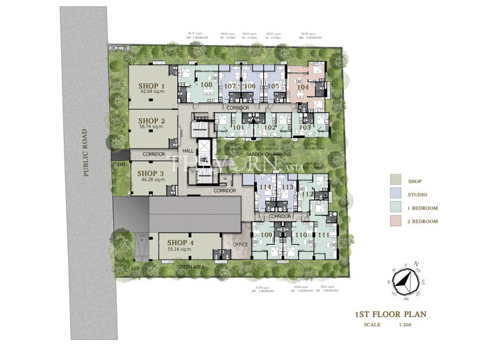Floor plans Siam Oriental Beach 1