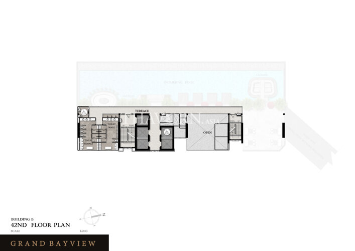 Floor plans แกรนด์เบย์วิวคอนโดมิเนียม คอนโด 30