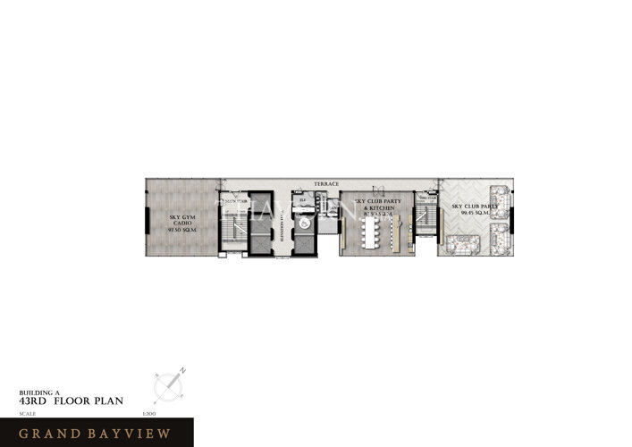 Floor plans แกรนด์เบย์วิวคอนโดมิเนียม คอนโด 14