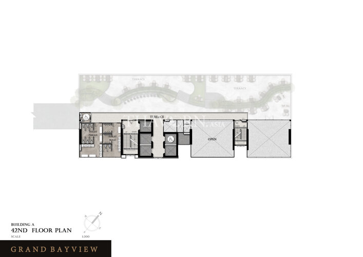 Floor plans แกรนด์เบย์วิวคอนโดมิเนียม คอนโด 13