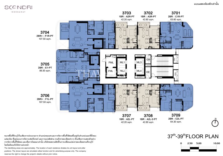 Floor plans Soondri Wongamat 13